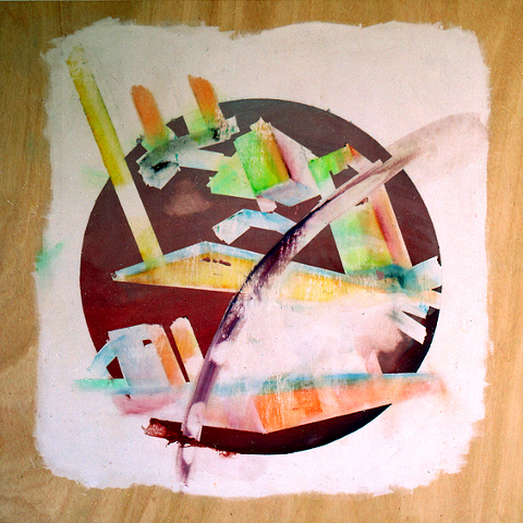 Kirsten K&ouml;tter: El 2, 2009, &Ouml;l, Acryl auf Sperrholz, 100 &times 100 cm