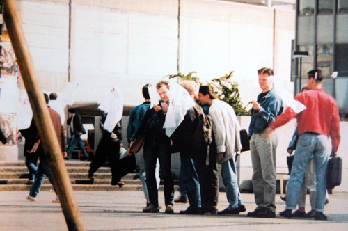 Bindenaktion, 1991 (Kirsten Kötter)