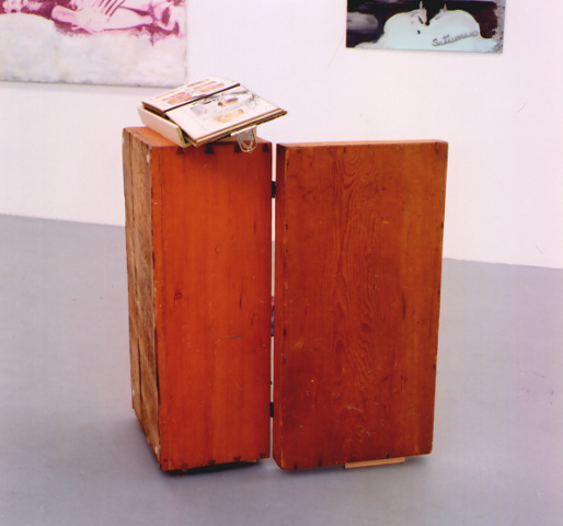 "Tsing Tang", 2008,
  installation with historical sailor's chest and historical Chinese album,
  (Kirsten Kötter)