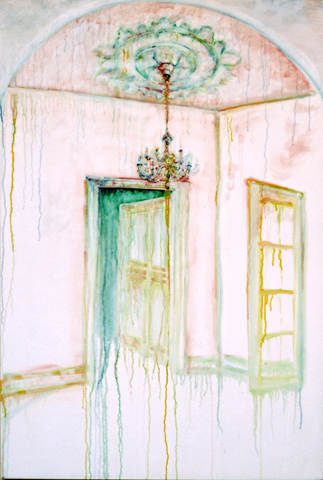 Kirsten Kötter: Animation, 150 ×100 cm, Öl auf Leinwand (Serie Remake), Ausstellung Schloß Biebrich (Landesamt für Denkmalpflege) und Rathaus Wiesbaden, 2007