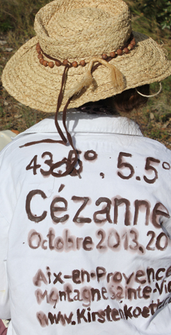 Kirsten Kötter: Site-specific Research documenta 2015, Site-specific Painting beim Symposium 60 Jahre documenta, Kassel, 17./18.7.2015