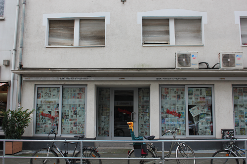 Frankfurt a. M., Eckenheimer Landstraße 5 / Jahnstraße, 2018-01, Umbau (Bar Persisch und vegetarisch), Foto: Kirsten Kötter