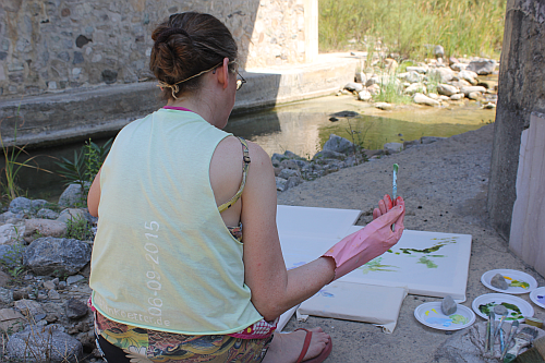 2015-09-01 Under the bridge on the road between Pietrapaola Marina and Paese (Kirsten Kötter)