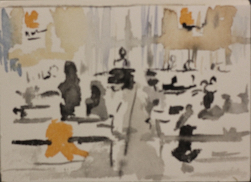 2026-03-02_kreistag-skizze1, sketch, 12 × 17 cm (Kirsten Kötter)