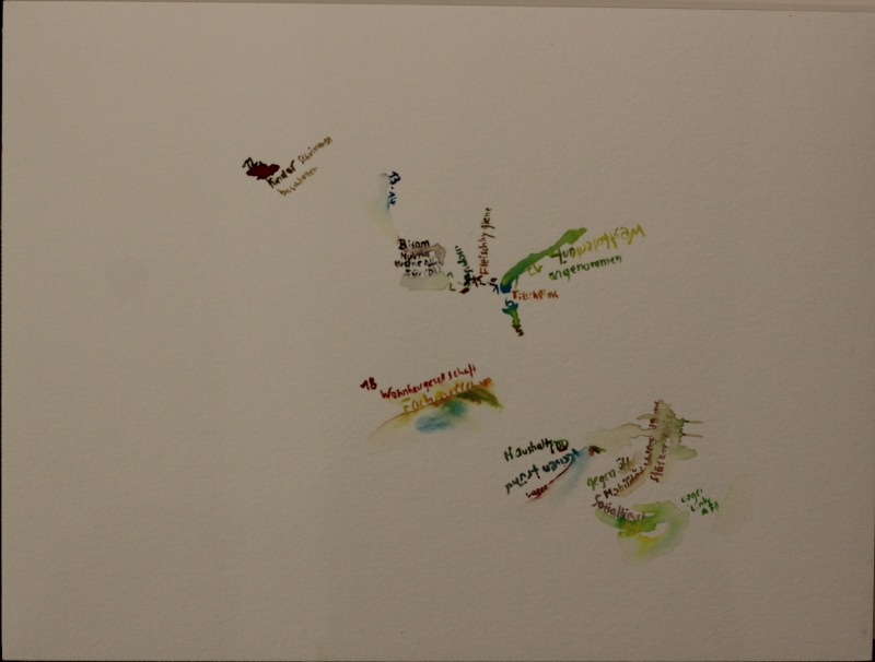 2026-03-02_kreistag2_haushalt1, watercolour, 24 × 32 cm (Kirsten Kötter)