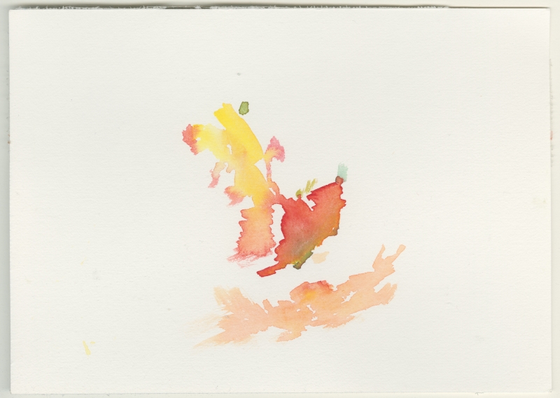 2026-03-06_da-kloster-gravenhorst, watercolour, 17 × 24 cm (Kirsten Kötter)