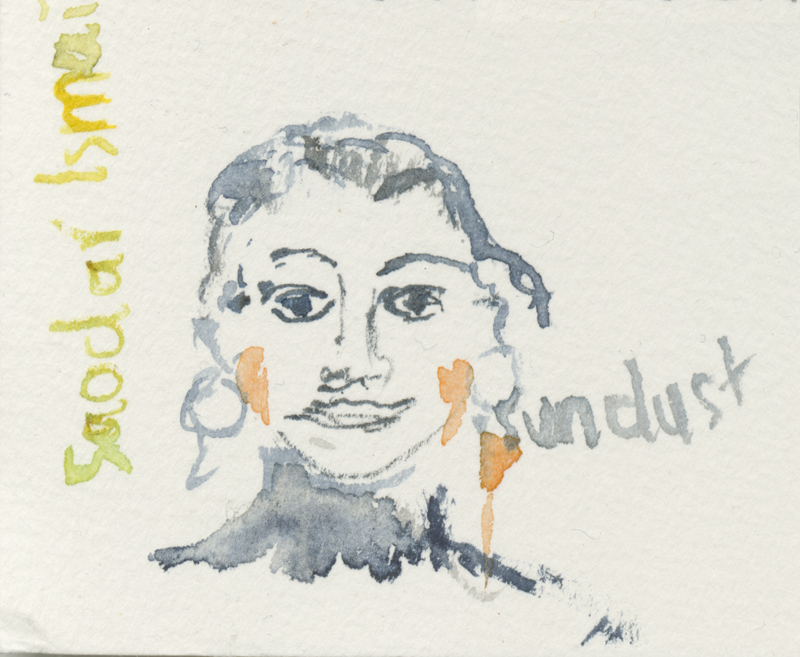 2021-11-05_saodat-ismailova_documenta-fifteen, sketch, 12 × 17 cm, detail (Kirsten Kötter)