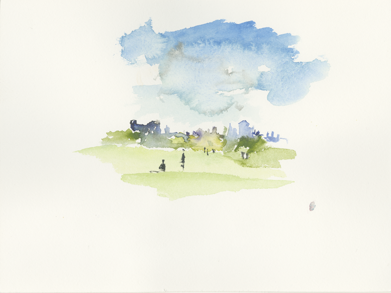 2022-04-23_tempelhofer-feld_skizze-2, sketch, 24 × 32 cm (Kirsten Kötter)