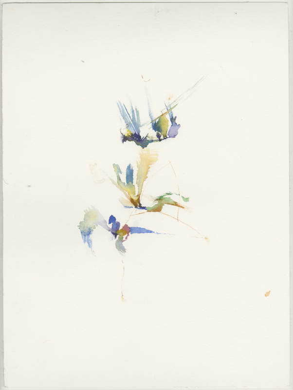 Garten Allmende-Kontor, Tempelhofer Feld, Berlin, 24.04.2021, Aquarell, 40 × 30 cm (Kirsten Kötter)