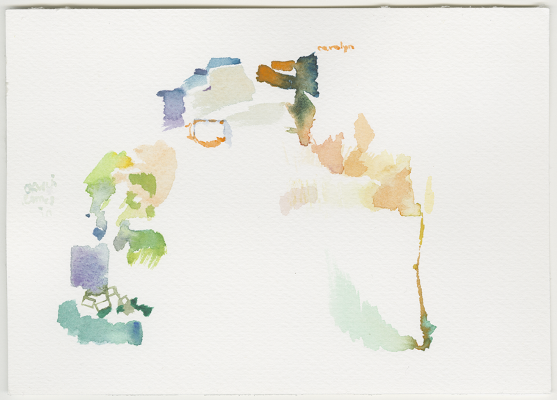 2015-07-18_51-3_9-5_documenta_carolyn_christov-bakargiev, watercolour, 17 × 24 cm (Kirsten Kötter)