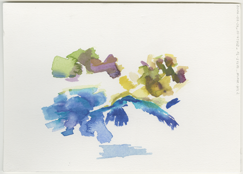 2016-08-23_39-45732_16-81212_minze-fels-2, Pietrapaola (Italy, Calabria), water colour, 17 × 24 cm (Kirsten Kötter)