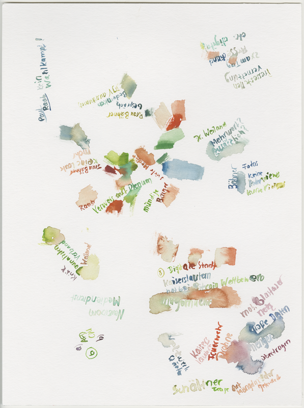 _2019-05-29_ausschuss-medien-2, committee on media, digital infrastructure and Internet politics, 
  house of representatives Mainz,  
  watercolour, 30 × 40 cm (Kirsten Kötter)