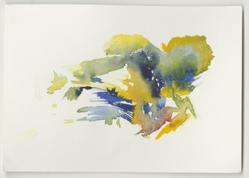 2021-11-16_fischteich, watercolour, 12 × 17 cm (Kirsten Kötter)