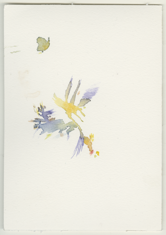 2022-01-12_budenheim-wiese-n-krappen, watercolour, 17 × 12 cm (Kirsten Kötter)