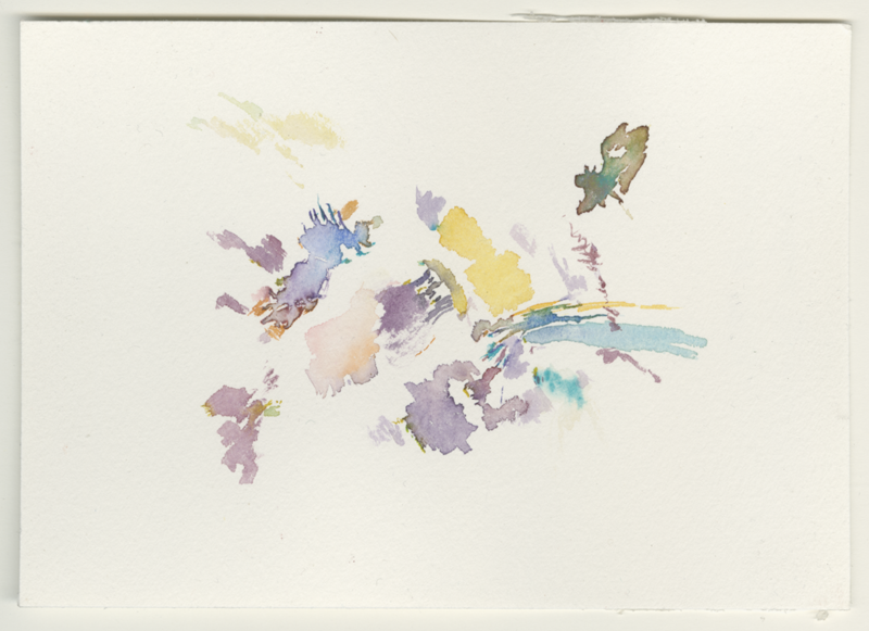 2022-01-15_hegewiese, watercolour, 12 × 17 cm (Kirsten Kötter)