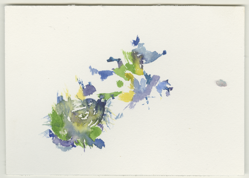 2022-02-26_fischteich, watercolour, 12 × 17 cm (Kirsten Kötter)