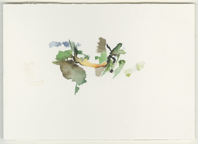 2022-03-27_rast-bank-bei-quirla, watercolour, 12 × 17 cm (Kirsten Kötter)