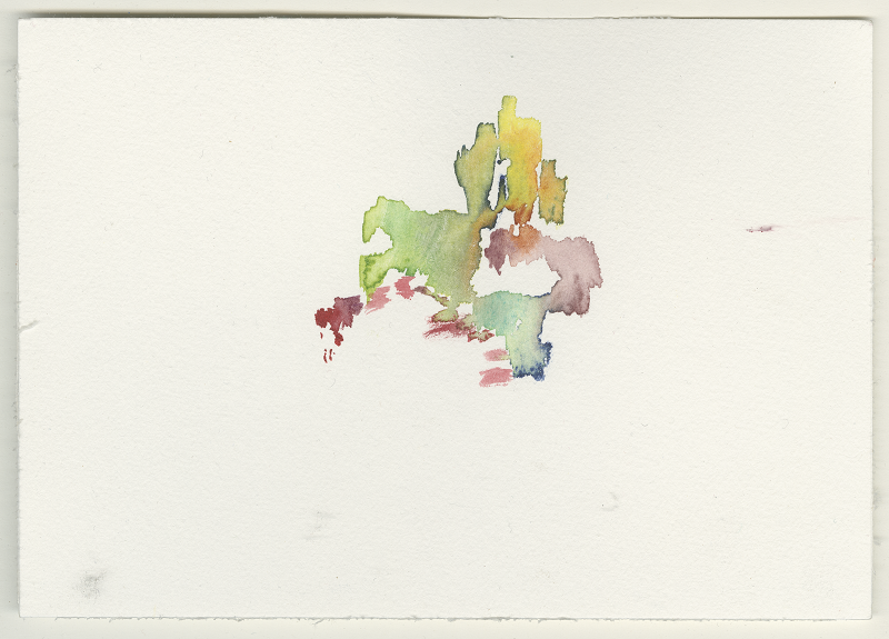 2022-12-24_taunusstein, watercolour, 12 × 17 cm (Kirsten Kötter)