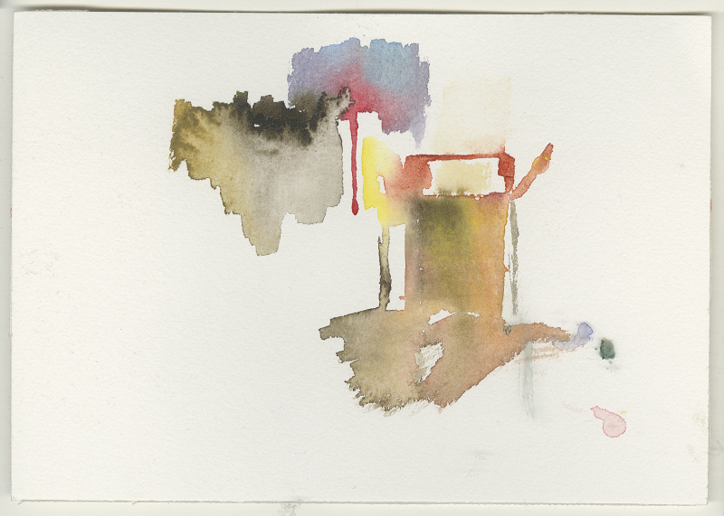 2022-12-29_hinterhof-kottbusser, watercolour, 12 × 17 cm (Kirsten Kötter)